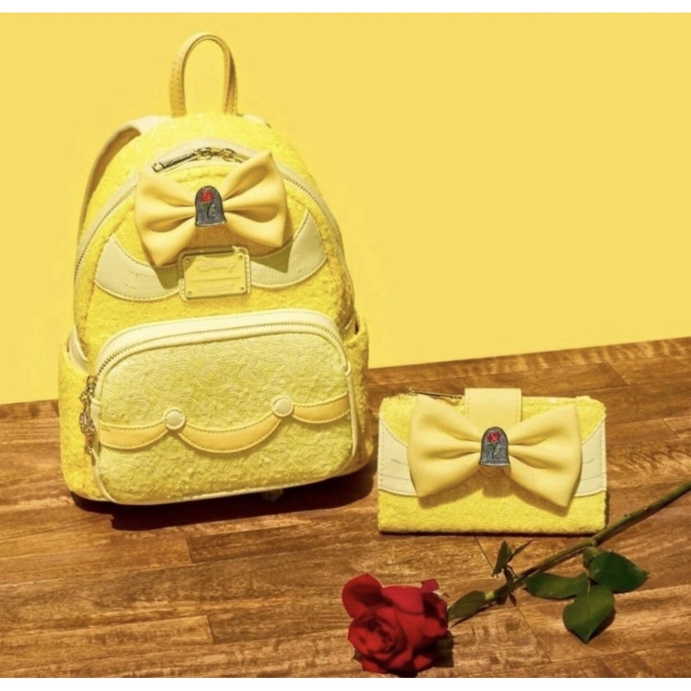 NWT Loungefly Disney Princess Cinderella Sequin Backpack Wallet Set Stunning HTF